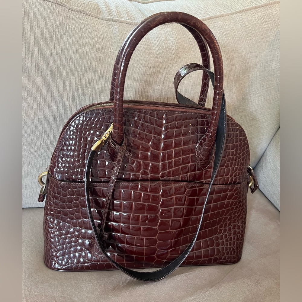 Vintage Maraolo Italian Leather Alligator Handbag
